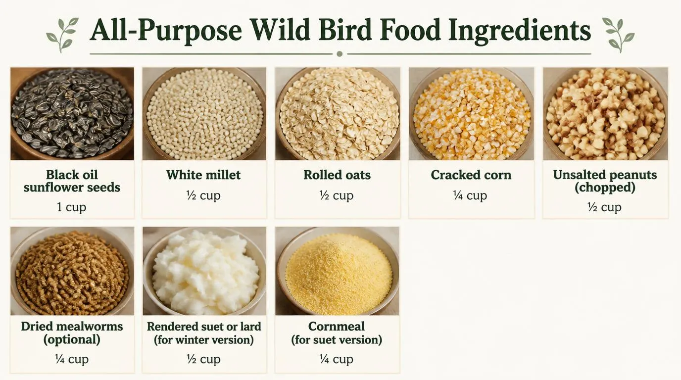 Homemade wild bird food